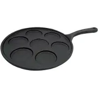 KINGHOFF Poêle en fonte de 23 cm, idéale pour les crêpes et les omelettes, modèle 8378