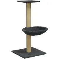vidaXL Arbre à chat avec griffoir en sisal gris foncé 74 cm