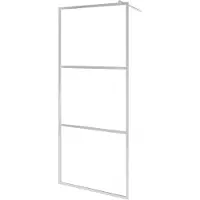 vidaXL Paroi de douche praticable avec verre ESG semi-mat 115x195cm