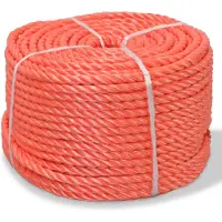 vidaXL Corde torsadée Polypropylène 8 mm 500 m Orange