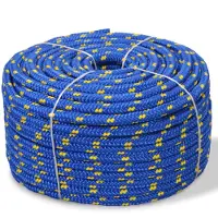 vidaXL Corde de bateau Polypropylène 16 mm 50 m Bleu