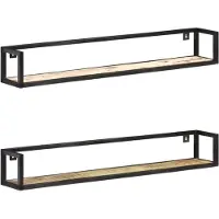 vidaXL Étagères murales 2 pcs 120 cm Bois de récupération massif
