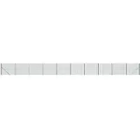 vidaXL Clôture grillagée avec douilles de sol Vert 2,2x25 m