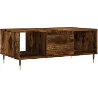 vidaXL Table basse chêne fumé 90x50x36,5 cm Bois composite