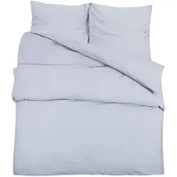 vidaXL Ensemble de literie Gris 155x220 cm Microfibre légère