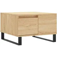 vidaXL Table basse en chêne Sonoma 55x55x36,5 cm Matériau dérivé du bois