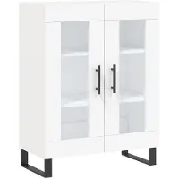 vidaXL Highboard blanc 69,5x34x180 cm Bois composite