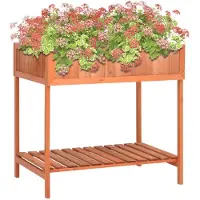 vidaXL Jardinière pour herbes aromatiques 80x60x80 cm bois massif sapin