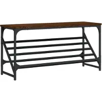 vidaXL Étagère à chaussures chêne marron 90x30x45 cm bois d'ingénierie