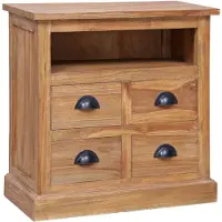 vidaXL Armoire d'appoint 60 x 30 x 60 cm bois massif teck