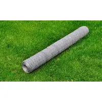 vidaXL -Hühnerdraht 25x0,5 M galvanisé Stahl Silberfarbe