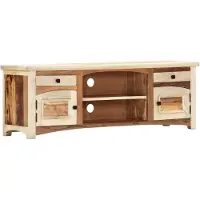 vidaXL Meuble TV 120 x 30 x 40 cm Bois de récupération massif282729