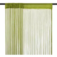 vidaXL Rideau en fils 2 pcs 140 x 250 cm Vert