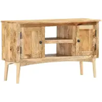 vidaXL Buffet 100 x 35 x 60 cm bois massif mangue
