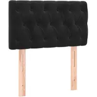 vidaXL Tête de lit noir 80x7x78/88 cm velours