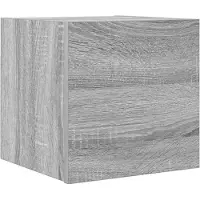 vidaXL Armoire TV murale Gris Sonoma 30,5x30x30 cm