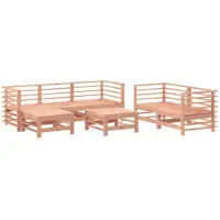 vidaXL Ensemble de salon de jardin 7 pièces bois massif douglas