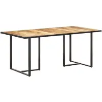 vidaXL Table de salle à manger 180 cm Bois de manguier rugueux
