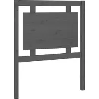 vidaXL Tête de lit Gris 80,5x4x100 cm Pin massif