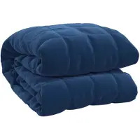vidaXL Couverture lestée Bleu 155x220 cm 11 kg Tissu