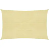 vidaXL Voile d'ombrage 160 g/m² Beige 4x5 m PEHD