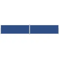 vidaXL Store latéral extensible bleu 200x1200 cm