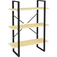 vidaXL Bibliothèque à 3 niveaux 80x30x105 cm Bois de pin massif