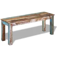 vidaXL Banc 110x35x45 cm Bois de récupération massif