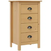 vidaXL Sideboard Hill 46x35x80 cm pin massif