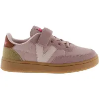 Victoria Baskets basses enfant BASKET OSLO EFFET CUIR COULEUR ÉLASTIQUE 1256106 garcons - Rose - 25