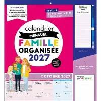 Larousse Calendrier mensuel Famille organisée 2027 - Collectif
