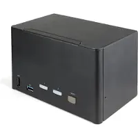 StarTech.com Switch KVM 2 Ports - STARTECH - 4K Ultra HD - 60Hz - Noir - USB