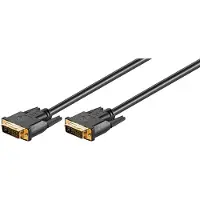 Pro - Câble DVI - liaison double - DVI-I (M) pour DVI-I (M) - 10 m - vis moletées - noir