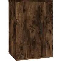 vidaXL Ensemble de meubles TV 3 pièces chêne fumé bois composite