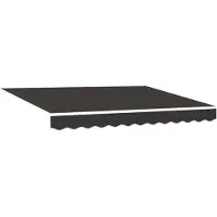vidaXL Tissu de remplacement pour stores, anthracite, 330 x 195 cm, polyester