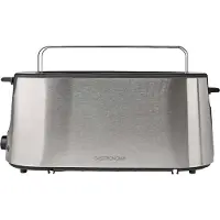 Gastronoma 18140004 - Grille-pain - 2 fentes - 1000 W - 7 niveaux de brunissage - Réchauffeur - Noir