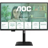 AOC Q27P4U écran plat de PC 68,6 cm (27") 2560 x 1440 pixels Wide Quad HD Noir