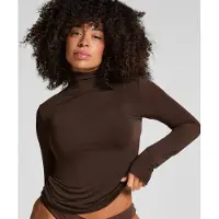 Hunkemoller T-shirt 'Turleneck Cashmere' marron