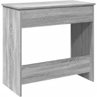 vidaXL Bureau gris Sonoma 80x40x75 cm bois composite