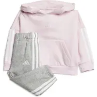 Adidas Survêtement 'Essentials' gris chiné / rose