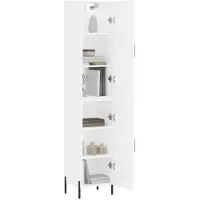 vidaXL Highboard blanc 34,5x34x180 cm Bois composite