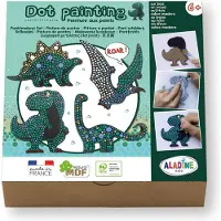 Aladine Kit de peinture par points Dinosaures