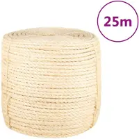 vidaXL Corde 100 % sisal 8 mm 25 m