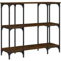 vidaXL Table console chêne marron 102x35x90 cm bois d'ingénierie