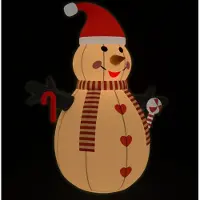 vidaXL Schneemann mit LEDs 300 cm aufblasbar