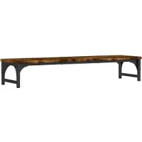 vidaXL Support d'écran chêne fumé 85x23x15,5 cm bois composite
