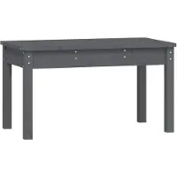 vidaXL Banc de jardin Gris 80x44x45 cm Pin massif