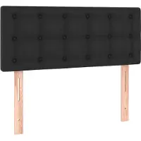 vidaXL Tête de lit noir 100x5x78/88 cm similicuir