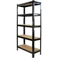 Monster Racking T-Rax: Étagères de stockage 75 cm, 5 niveaux en acier, 150 kg par étagère, pour garage et atelier