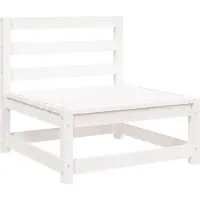 vidaXL Canapé de jardin sans accoudoirs blanc 70x70x67 cm pin massif